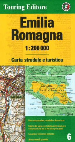 Buy map Emilia-Romagna, Italy by Touring Club Italiano
