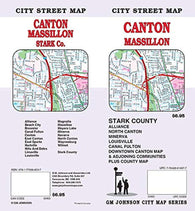 Buy map Canton : Massillon : city street map = Canton : Massillon : Stark co. : city street map