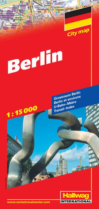 Buy map Berlin, Germany by Hallwag