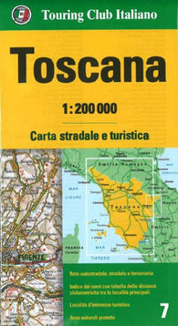 Buy map Tuscany, Italy by Touring Club Italiano