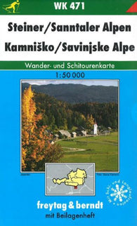 Buy map Steiner Alpen Sanntaler Alpen, WK 471 by Freytag-Berndt und Artaria