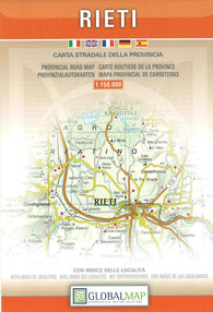 Buy map Rieti Province, Italy by Litografia Artistica Cartografica
