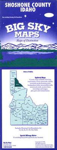 Buy map Shoshone County, Idaho by Big Sky Maps