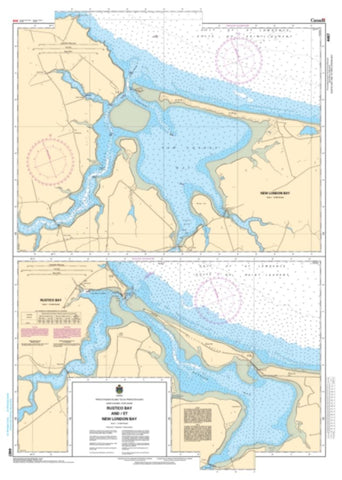 Buy map Rustico Bay and/et New London Bay by Canadian Hydrographic Service