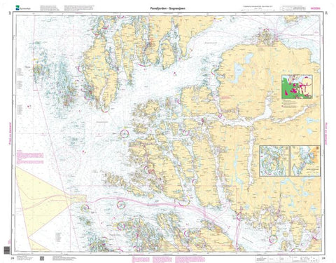 Buy map FENSFJORDEN-SOGNESJØEN (24) by Kartverket