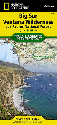 Buy map Big Sur : Ventana Wilderness : Los Padres National Forest