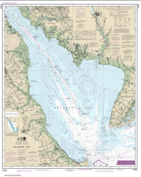 Buy map Delaware Bay (12304-47) by NOAA
