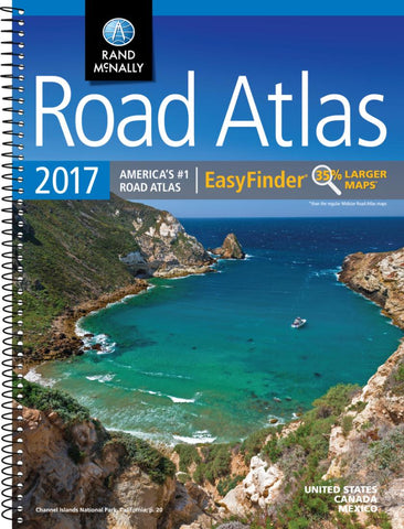 Buy map United States, Canada and Mexico, 2017 Midsize Deluxe Easy to Read Road Atlas by Rand McNally