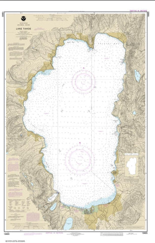 Buy map Lake Tahoe (18665-11) by NOAA