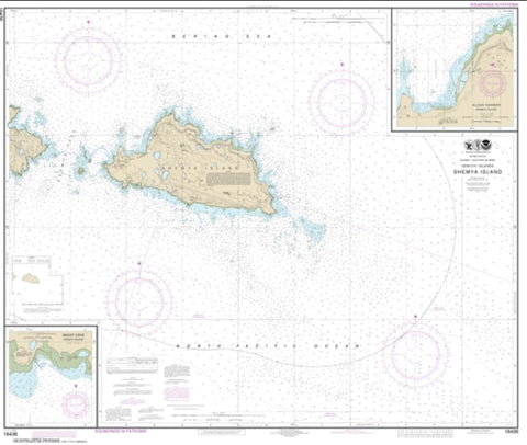 Buy map Shemya Island; Alcan Harbor; Skoot Cove (16436-11) by NOAA