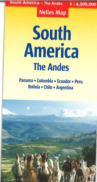 Buy map South America and The Andes