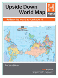 Buy map World, Upside Down by Hema Maps