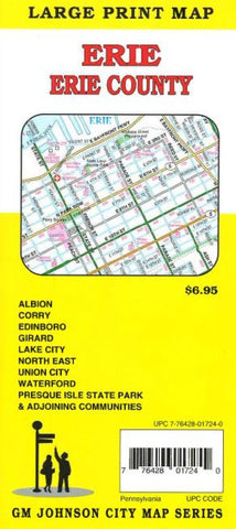 Buy map Erie County, PA by GM Johnson