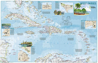 Buy map West Indies Travelers Map, 2 sided, Tubed by National Geographic Maps