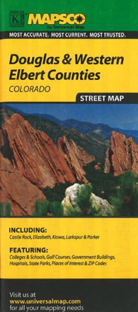 Buy map Douglas and Western Elbert, Colorado by Kappa Map Group