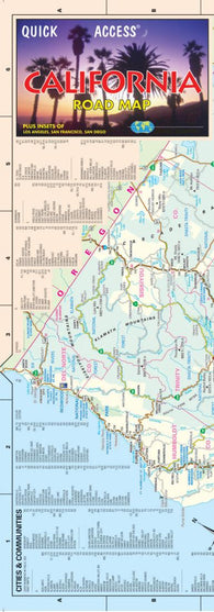 Buy map California, Quick Access Map by Global Graphics