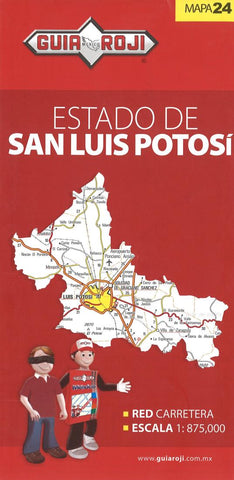 Buy map San Luis Potosi, Mexico, State Map by Guia Roji
