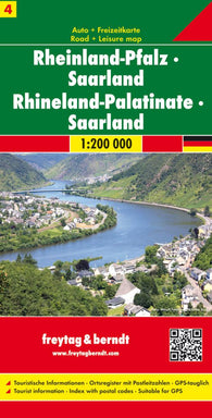 Buy map Germany, Rhineland-Palatinate and Saarland by Freytag-Berndt und Artaria