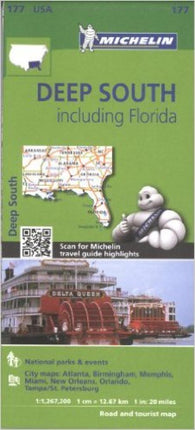Buy map United States, Deep South including Florida (177) by Michelin Maps and Guides