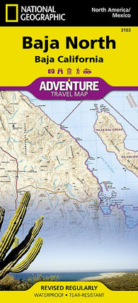 Buy map Baja California, North Adventure Map 3103