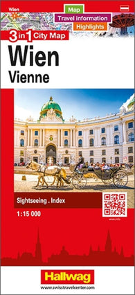 Buy map Vienna 3 in 1 City Map by Hallwag