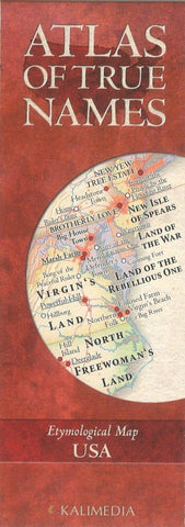 Buy map Atlas of True Names, USA by Kalimedia