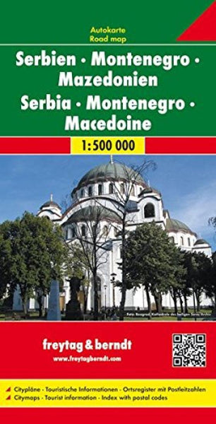 Buy map Serbia, Montenegro, and Macedonia by Freytag-Berndt und Artaria