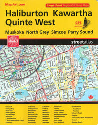 Buy map Haliburton, Kawartha, and Quinte West Street Atlas by Canadian Cartographics Corporation