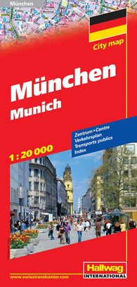 Buy map Munich, Germany by Hallwag