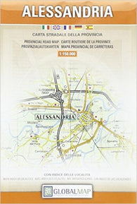 Buy map Alessandria Province, Italy by Litografia Artistica Cartografica