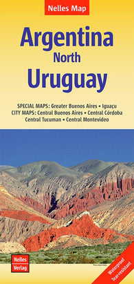 Buy map Argentina north : Uruguay = Argentinien nord : Uruguay = Argentine nord : Uruguay = Argentina norte : Uruguay