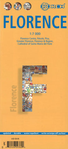 Buy map Florence, Italy by Borch GmbH.