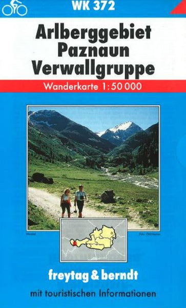 Buy map Arlberggebiet,Paznaun, Verwallgruppe, WK 372 by Freytag-Berndt und Artaria