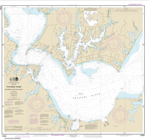 Buy map Patuxent River Solomons lsland and Vicinity (12284-17) by NOAA