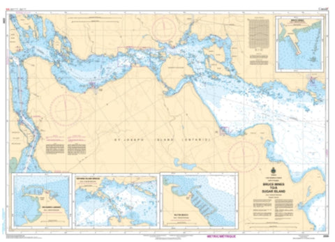 Buy map Bruce Mines to/a Sugar Island by Canadian Hydrographic Service