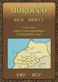 Buy map Morocco: Rich, Midelt Topogra[hic Map