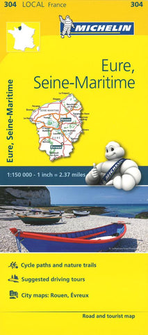 Buy map Michelin: Eure, Seine Maritime, France Road and Tourist Map by Michelin Travel Partner