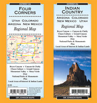 Buy map Indian Country-Arizona, Colorado, New Mexico and Utah by GM Johnson