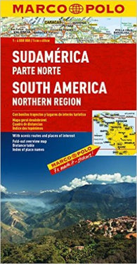 Buy map South America, North by Marco Polo Travel Publishing Ltd