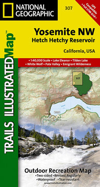 Buy map Yosemite Northwest, Hetch Hetchy Reservoir, Map 307