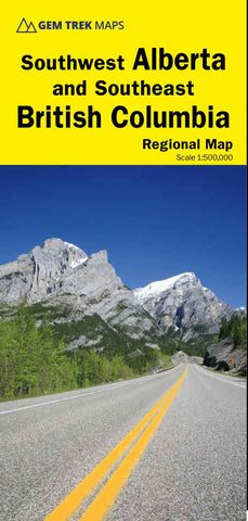 Buy map Southwest Alberta and Southeast British Columbia Driving Map