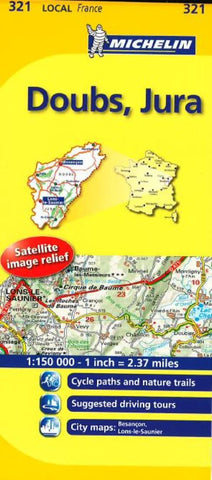 Buy map Doubs, Jura (321) by Michelin Maps and Guides