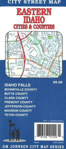 Buy map Idaho Falls, Rexburg, Rigby, St. Anthony and Eastern Idaho by GM Johnson