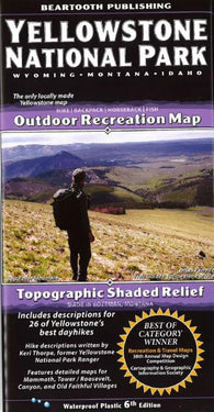 Buy map Yellowstone National Park, Wyoming, Montana and Idaho by Beartooth Publishing