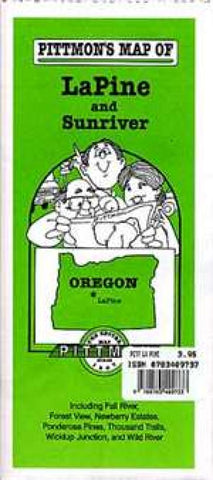 Buy map La Pine and Sunriver, Oregon by Pittmon Map Company