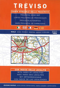 Buy map Treviso Province, Italy by Litografia Artistica Cartografica