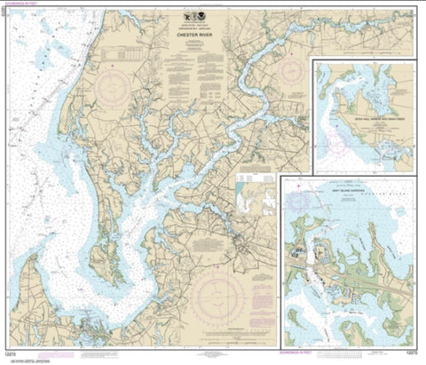 Buy map Chester River; Kent Island Narrows, Rock Hall Harbor and Swan Creek (12272-32) by NOAA
