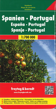 Buy map Spain and Portugal by Freytag-Berndt und Artaria