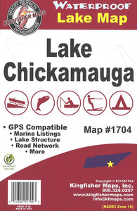 Buy map Lake Chickamauga, TN Fishing Map