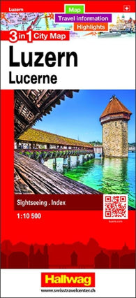 Buy map Lucerne : 3 in 1 city map = Luzern : 3 in 1 city map = Lucerna : 3 in 1 city map